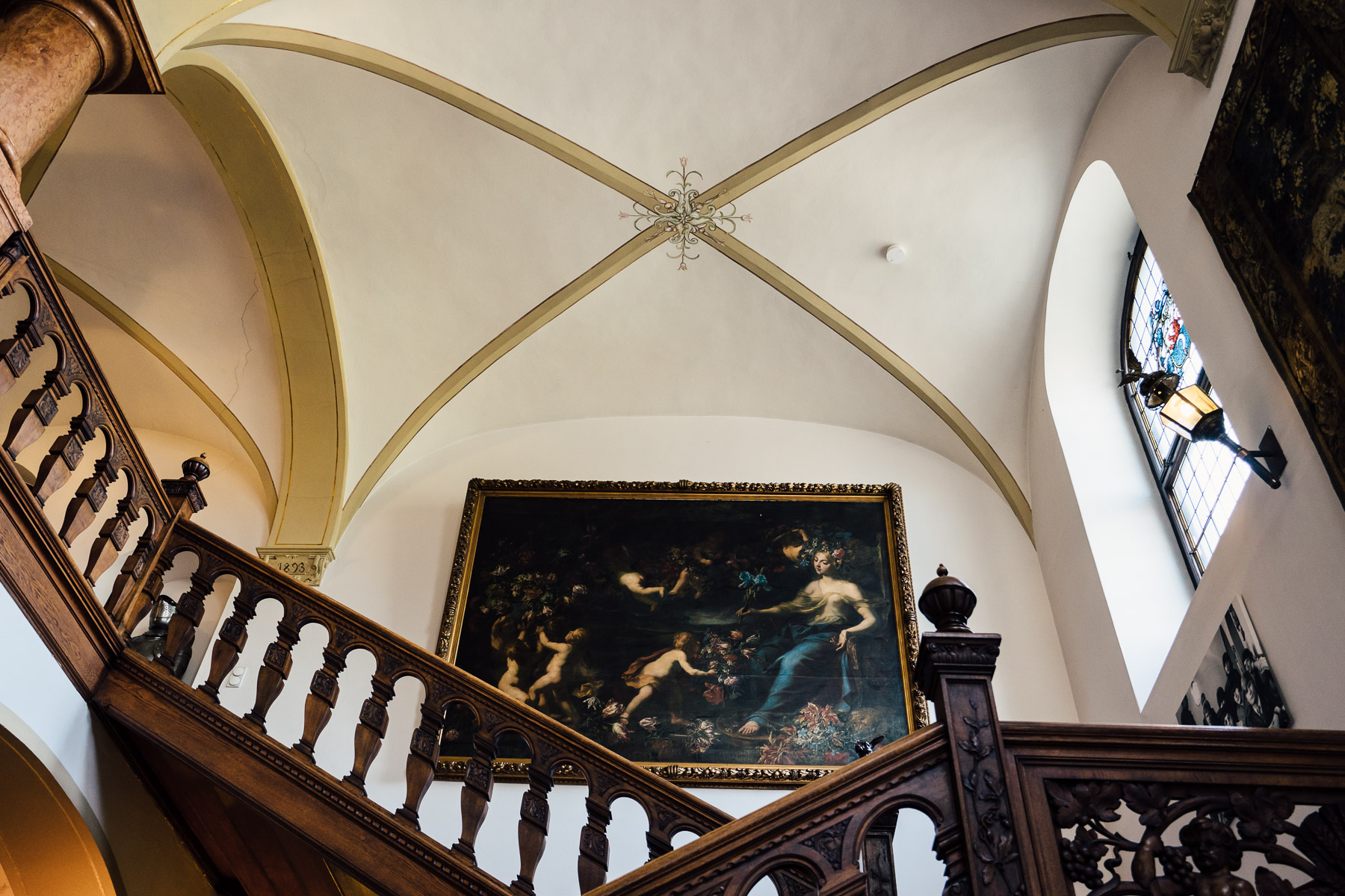 Daitem Rauchwarnmelder im Treppenhaus montiert